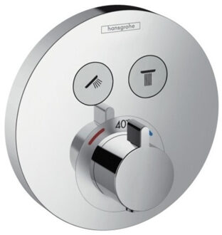 hansgrohe ShowerSelect Inbouwmengkraan rond met 2 douchefuncties chroom inclusief iBox Universal inbouwdeel 0457051/0451561