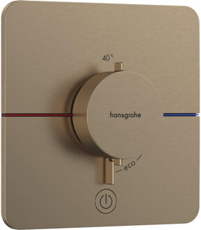 hansgrohe Showerselect thermostaat inbouw 1 functie highflow brush bronze 15589140 Bronze brushed