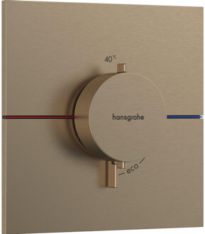 hansgrohe Showerselect thermostaat inbouw brushed bronze 15574140 Bronze brushed