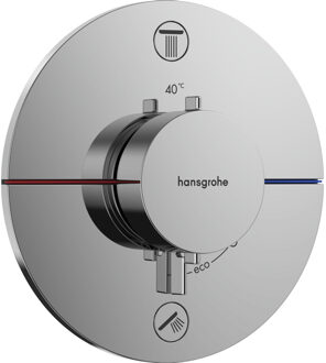 hansgrohe Showerselect thermostaat inbouw voor 2 functies chroom 15556000