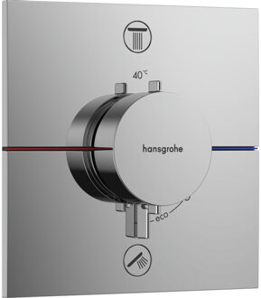 hansgrohe Showerselect thermostaat inbouw voor 2 functies chroom 15572000