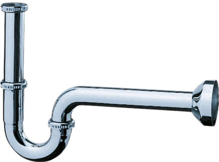 hansgrohe Sifon 1.1/4inch met rozet inclusief muurbuis Messing Chroom