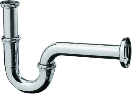 hansgrohe Sifon 1.1/4inch met rozet inclusief muurbuis Messing Chroom