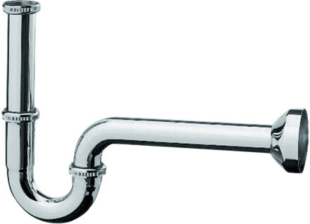 hansgrohe Sifon 1.1/4inch met rozet inclusief muurbuis Messing Chroom
