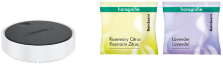 hansgrohe Starterset RainScent Tabletten Hansgrohe Wellness Houder incl. 2 Tabletten Mat Wit