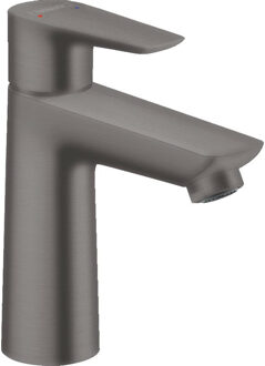 hansgrohe Talis E 1-gats wastafelkraan 110 met waste brushed black chroom