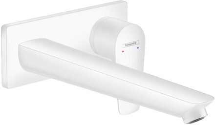 hansgrohe Talis E afbouwdeel v. inbouw wastafelkraan met uitloop 22.5cm mat wit 71734700 Wit mat