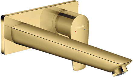 hansgrohe Talis E afbouwdeel v. inbouw wastafelkraan met uitloop 22.5cm polished gold 71734990 Goud glans