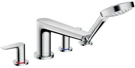 hansgrohe Talis e afdekset 4 gats badrandcombinatie chroom 71748000