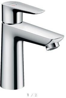 hansgrohe Talis E opbouw wastafelkraan - uitloophoogte 11 cm - met CoolStart - zonder waste - chroom