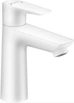 hansgrohe Talis E wastafelkraan 110 met waste mat wit 71710700 Wit mat