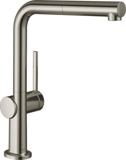 hansgrohe Talis M54 ééngreeps keukenmengkraan 270 met uittrekbare uitloop en sBox, rvs look Stainless Steel Optic