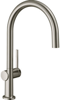 hansgrohe Talis M54 keukenmengkraan 220 1 straalsoort roestvrij staal 72804800 RVS look