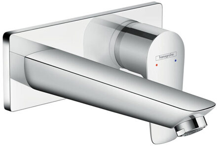 hansgrohe Talis S inbouw wastafelkraan met 16.5cm uitloop afbouwdeel chroom