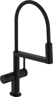 hansgrohe Talis Select M54 PowderSpray ééngreeps keukenkraan Semi-Pro 3jet, mat zwart