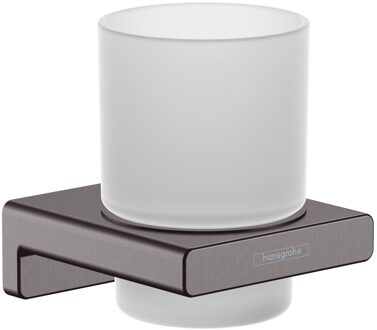 hansgrohe Tandenborstelhouder AddStoris Geborsteld Zwart Chroom