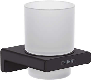 hansgrohe Tandenborstelhouder HansGrohe AddStoris Mat Zwart Wit Chroom