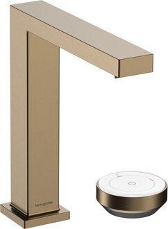 hansgrohe Tecturis E 2-gats wastafelkraan 150 CoolStart met waste, Brushed Bronze