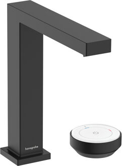 hansgrohe Tecturis E 2-gats wastafelkraan 150 CoolStart met waste, mat zwart