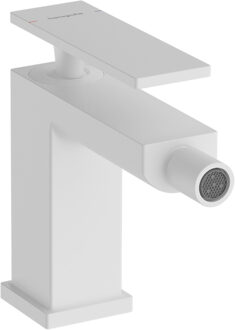 hansgrohe Tecturis E ééngreeps bidetkraan met PopUp trekwaste, mat wit