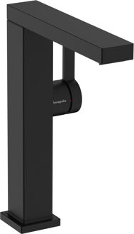 hansgrohe Tecturis E ééngreeps wastafelkraan 210 Fine CoolStart met draaibare uitloop en PushOpen afvoerplug, mat zwart