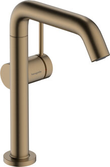 hansgrohe Tecturis S 210 Fine CoolStart ééngreeps wastafelmengkraan met PushOpen, Brushed Bronze