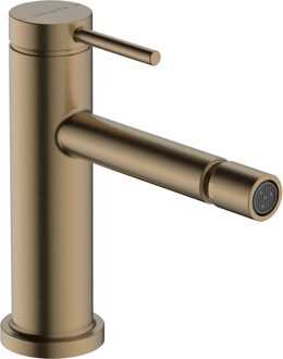 hansgrohe Tecturis S ééngreeps bidetkraan met PopUp trekwaste, Brushed Bronze