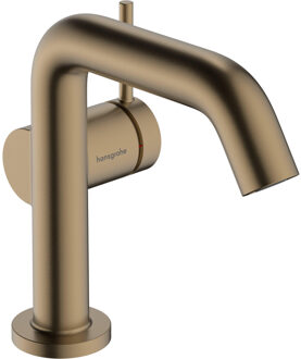 hansgrohe Tecturis S ééngreeps wastafelkraan 110 Fine CoolStart zonder waste, Brushed Bronze