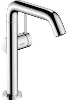 hansgrohe Tecturis S ééngreeps wastafelkraan 210 Fine CoolStart met draaibare uitloop en PushOpen afvoerplug, chroom