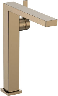 hansgrohe Tecturis Wastafelmengkraan - zonder afvoer - 19.7cm uitloop - geborsteld brons 73072140 Bronze brushed