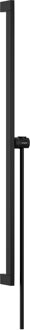 hansgrohe Unica glijstang E Puro 90 cm met easy slide schuifstuk en Isiflex doucheslang 160 cm, mat zwart