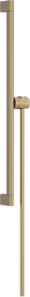 hansgrohe Unica glijstang S Puro 65 cm met easy slide schuifstuk en Isiflex doucheslang 160 cm, Brushed Bronze