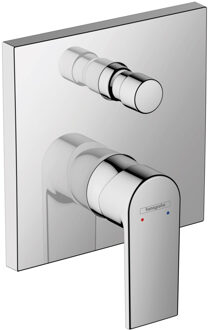 hansgrohe Vernis afdekset badkraan beluchter met hendel chroom 71469000