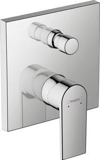 hansgrohe Vernis afdekset badkraan met hendel chroom 71468000