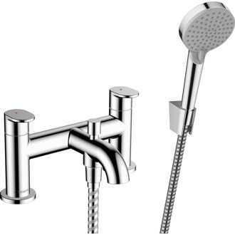 hansgrohe Vernis badkraan 2-gats badrand met docuheset chroom 71461000