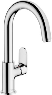 hansgrohe Vernis Blend wastafelkraan uitloop draaibaar m/waste chroom 71554000