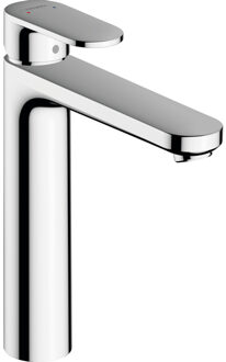 hansgrohe Vernis wastafelkraan 108 highriser met metalen waste chroom 71581000