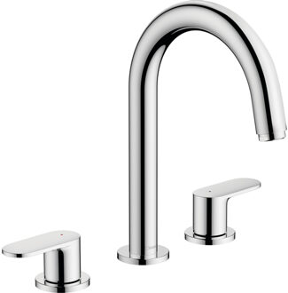 hansgrohe Vernis wastafelkraan 166 met waste chroom 71553000