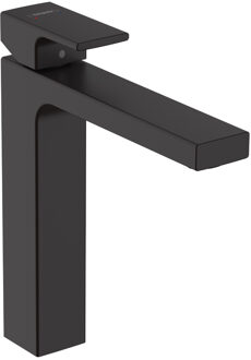 hansgrohe Vernis wastafelkraan 181 highriser zonder waste mat zwart 71591670 Zwart mat