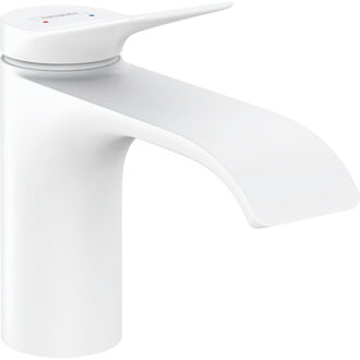 hansgrohe Vivenis ééngreeps wastafelmengkraan 80 ééngreeps wastafelmengkraan 80 zonder waste set wit mat 75012700