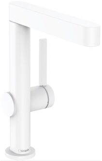 hansgrohe Wastafelmengkraan Finoris Eengreeps 230 Draaibare Uitloop Met PushOpen Waste Mat Wit