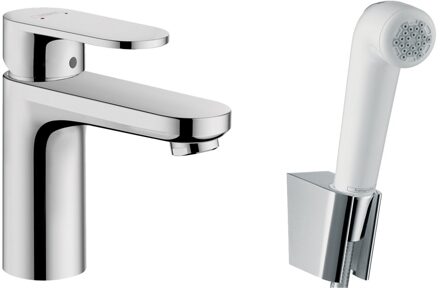 hansgrohe Wastafelmengkraan HansGrohe Vernis Blend Eengreeps 100 Met Handdouche en Doucheslang 160 cm Chroom