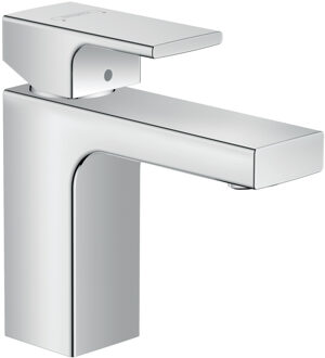 hansgrohe Wastafelmengkraan HansGrohe Vernis Shape Eengreeps 100 Met Metalen Trekwaste Chroom