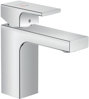 hansgrohe Wastafelmengkraan HansGrohe Vernis Shape Eengreeps 100 Met Trekwaste CoolStart Chroom
