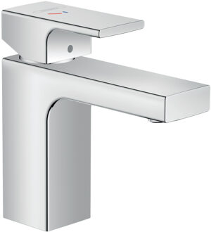 hansgrohe Wastafelmengkraan HansGrohe Vernis Shape Eengreeps 100 Met Trekwaste CoolStart Chroom