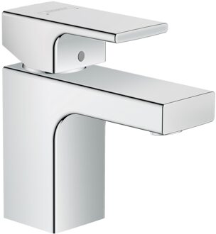hansgrohe Wastafelmengkraan HansGrohe Vernis Shape Eengreeps 70 Zinc Zonder Afvoer Chroom