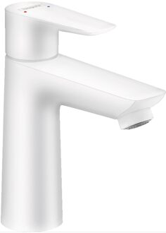 hansgrohe Wastafelmengkraan Talis E 110 Eengreeps met Trekwaste Mat Wit