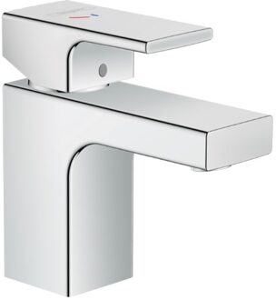 hansgrohe Wastafelmengkraan Vernis Shape Eengreeps 70 CoolStart Zinc Met Trekwaste Chroom