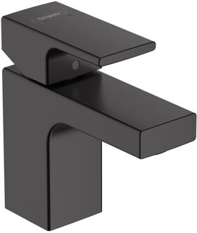 hansgrohe Wastafelmengkraan Vernis Shape Eengreeps 70 Zinc Met Trekwaste Mat Zwart