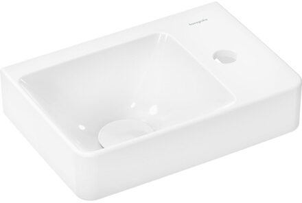 hansgrohe Xelu Q wastafel met plank rechts 360/250 met kraangat zonder overloop SmartClean wit 61084450